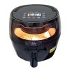 Nineshield légkeveréses sütő forgó lapáttal airfryer, 8L 1500W - recept könyvvel